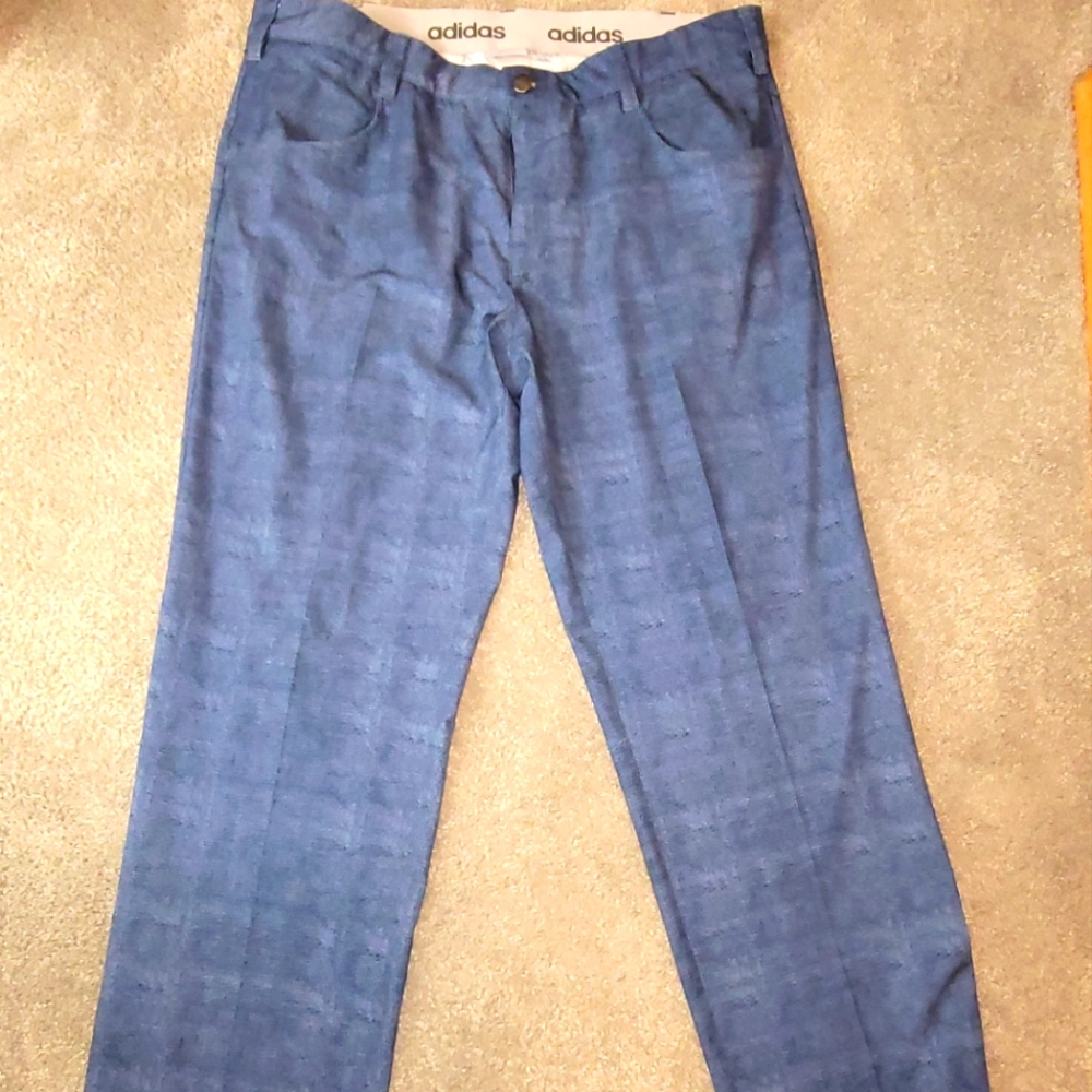 Adidas blue Jean golf pants, 36x32